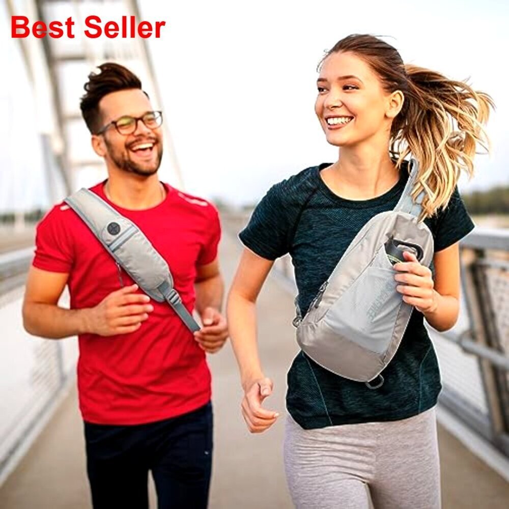 RFID Blocking Sling Bag Crossbody Backpack Daypack Chest Bag - Picture 2 of 6